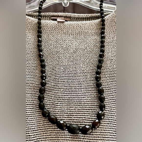 Black Earrings Beaded Popover Necklace Witchy Retro Goth Spider 80s Mobwife VTG - Picture 16 of 16